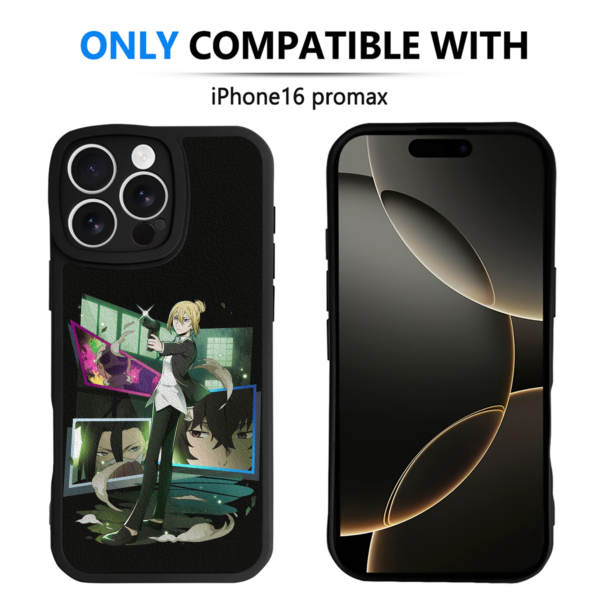 （画像用） 文豪ストレイドッグス Bungo Stray Dogs 【iPhone 16シリーズ対応】シリコンスマホケース（レザー調） 材質：シリコン